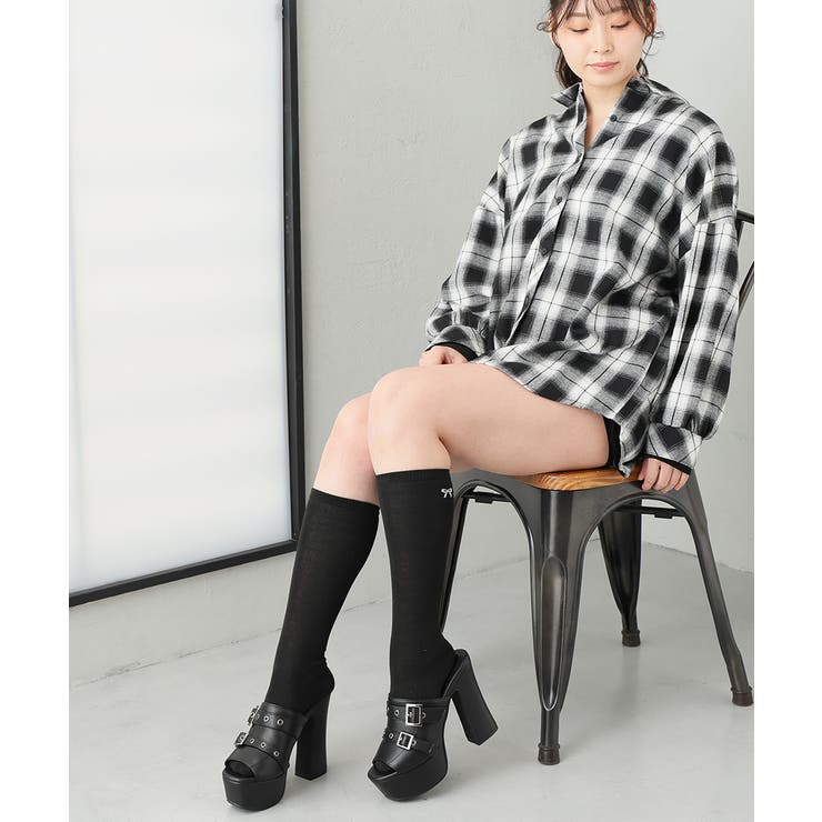 【26年春夏新作】厚底太ヒール オープントゥ バックルダブルベルト | DEMETER | 詳細画像41 