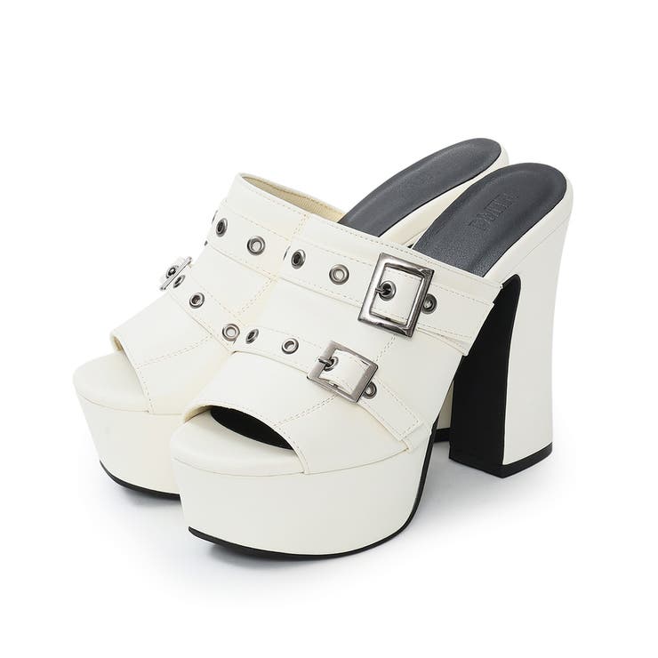 【26年春夏新作】厚底太ヒール オープントゥ バックルダブルベルト | DEMETER | 詳細画像55 