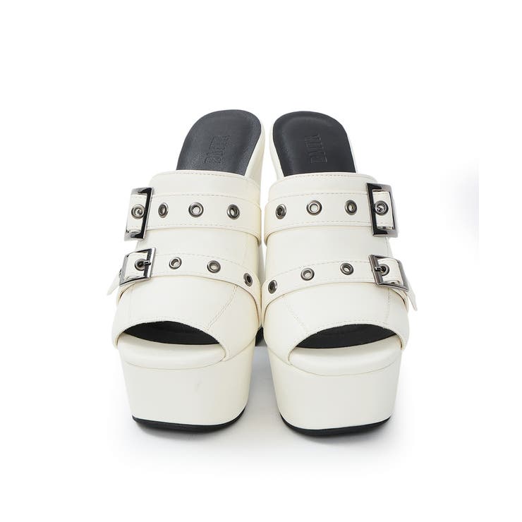 【26年春夏新作】厚底太ヒール オープントゥ バックルダブルベルト | DEMETER | 詳細画像56 