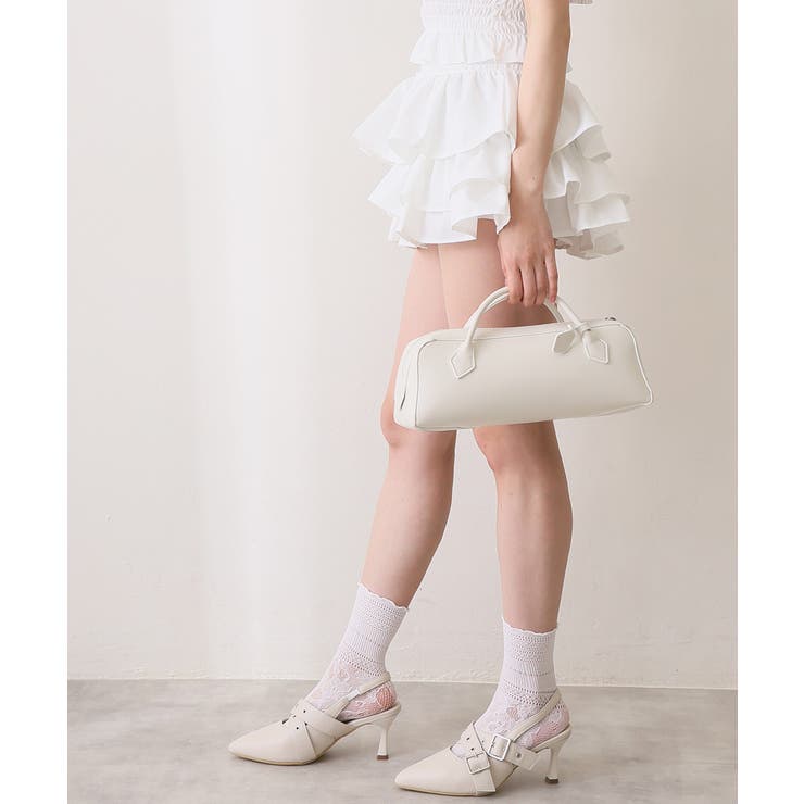 【26年春夏新作】ポインテッドトゥ クロスベルト バックストラップ パンプス | DEMETER | 詳細画像22 