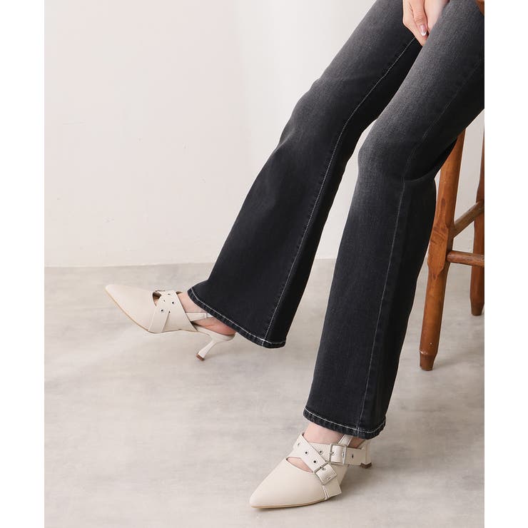 【26年春夏新作】ポインテッドトゥ クロスベルト バックストラップ パンプス | DEMETER | 詳細画像26 