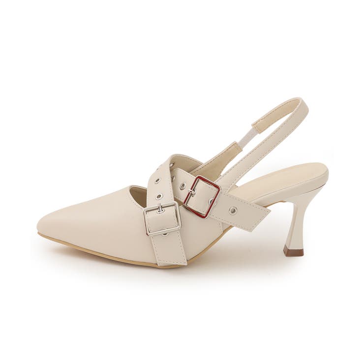 【26年春夏新作】ポインテッドトゥ クロスベルト バックストラップ パンプス | DEMETER | 詳細画像35 