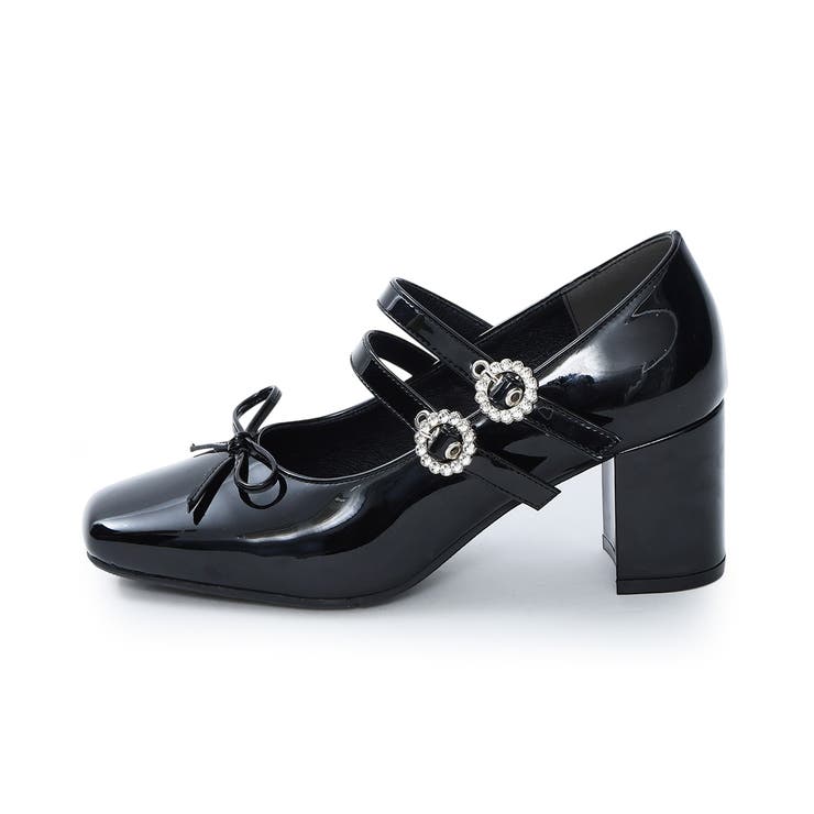 【26年春夏新作】スクエアトゥ ビジューバックル リボンパンプス | DEMETER | 詳細画像19 