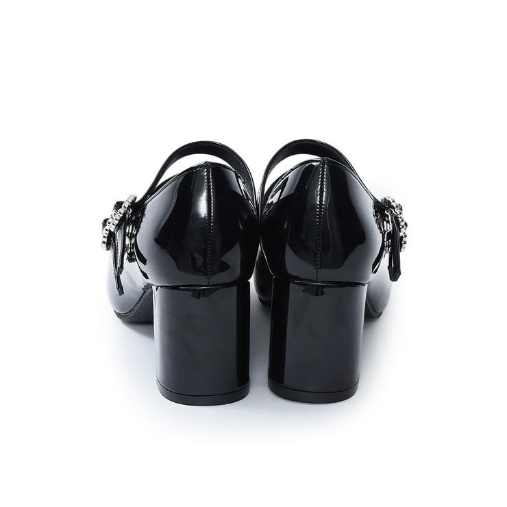 【26年春夏新作】スクエアトゥ ビジューバックル リボンパンプス | DEMETER | 詳細画像21 