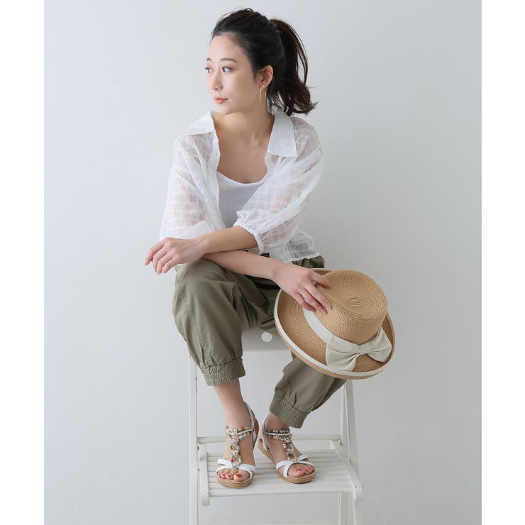 【25年春夏新作】エスニック調 ゴールドパーツ リゾートサンダル | DEMETER | 詳細画像36 