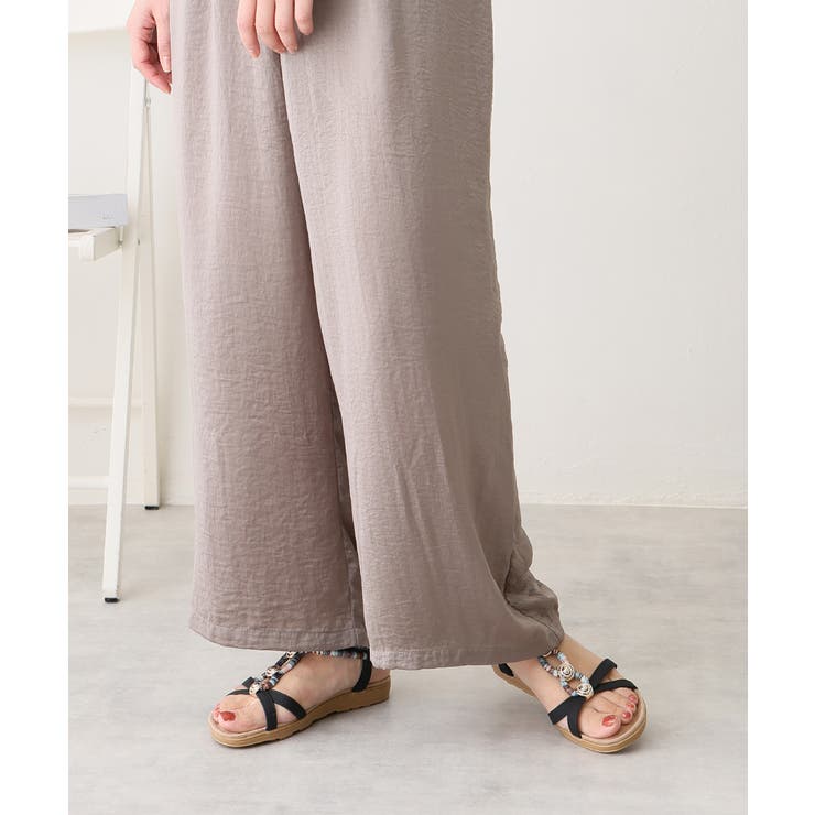 【25年春夏新作】エスニック調 ゴールドパーツ リゾートサンダル | DEMETER | 詳細画像7 