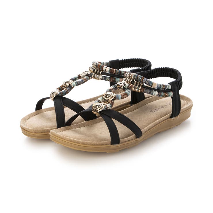 【25年春夏新作】エスニック調 ゴールドパーツ リゾートサンダル | DEMETER | 詳細画像74 