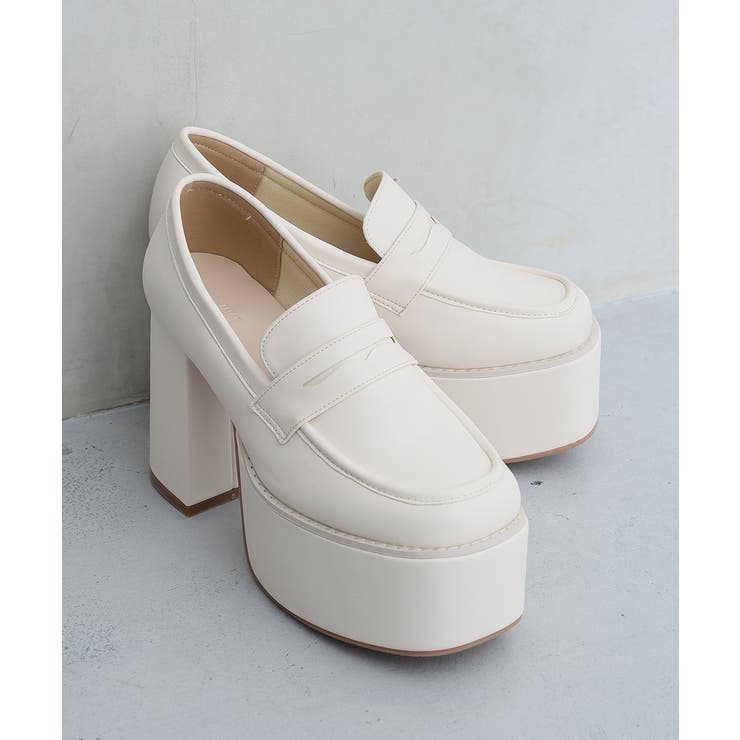 【26年春夏新作】厚底 プラットフォーム ローファーパンプス | DEMETER | 詳細画像12 