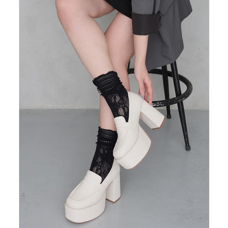 【26年春夏新作】厚底 プラットフォーム ローファーパンプス | DEMETER | 詳細画像13 