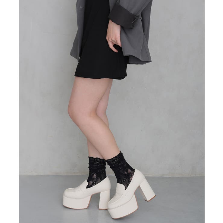 【26年春夏新作】厚底 プラットフォーム ローファーパンプス | DEMETER | 詳細画像16 