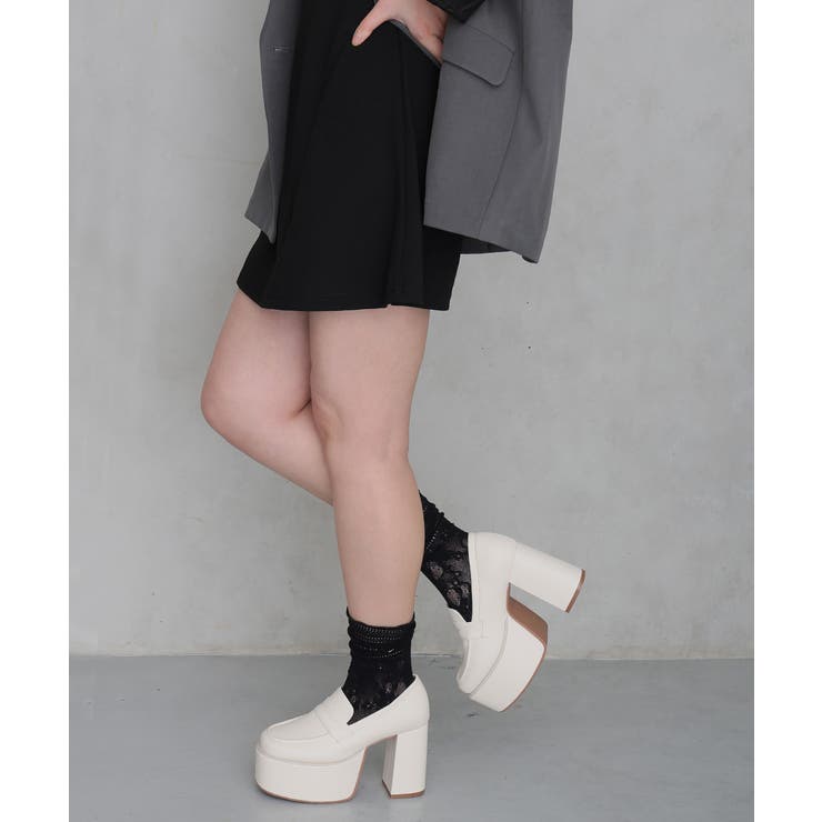 【26年春夏新作】厚底 プラットフォーム ローファーパンプス | DEMETER | 詳細画像17 