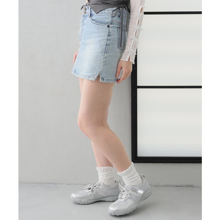 【26年春夏新作】ベルクロ 素材MIX レースアップスニーカー | DEMETER | 詳細画像16 