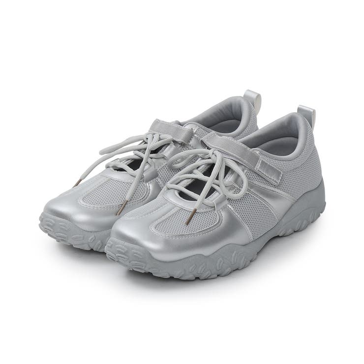 【26年春夏新作】ベルクロ 素材MIX レースアップスニーカー | DEMETER | 詳細画像28 