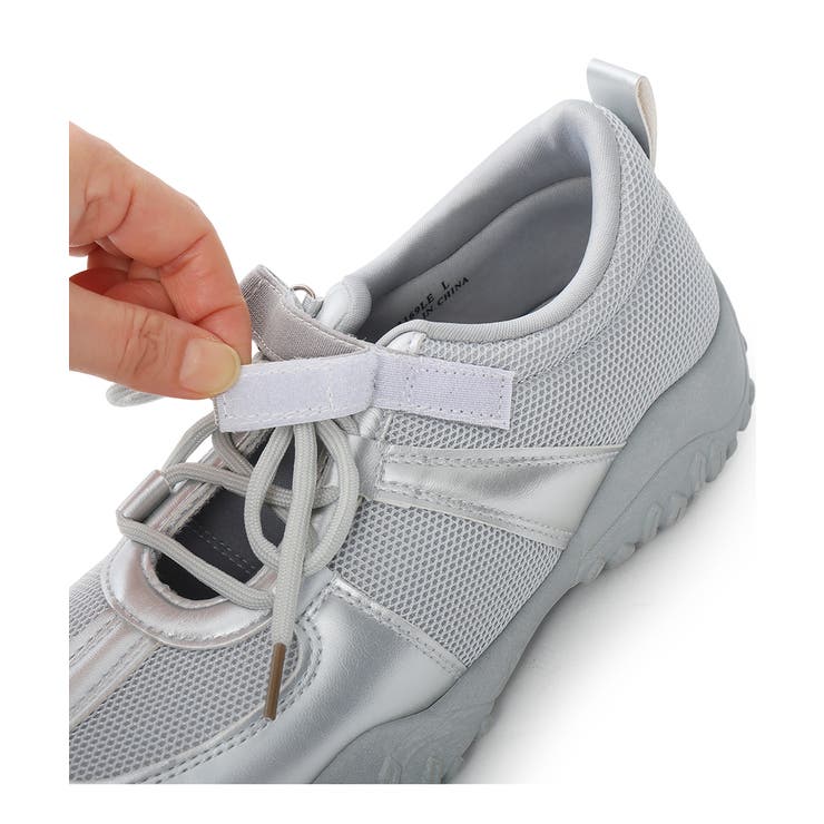 【26年春夏新作】ベルクロ 素材MIX レースアップスニーカー | DEMETER | 詳細画像34 