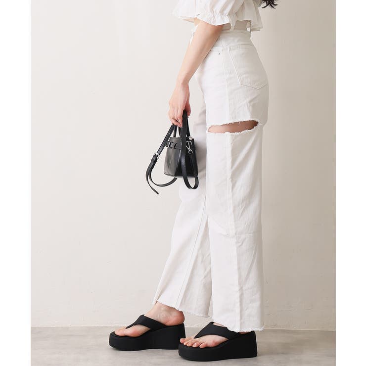 【26年春夏新作】厚底 ウェッジソール トングサンダル | DEMETER | 詳細画像14 