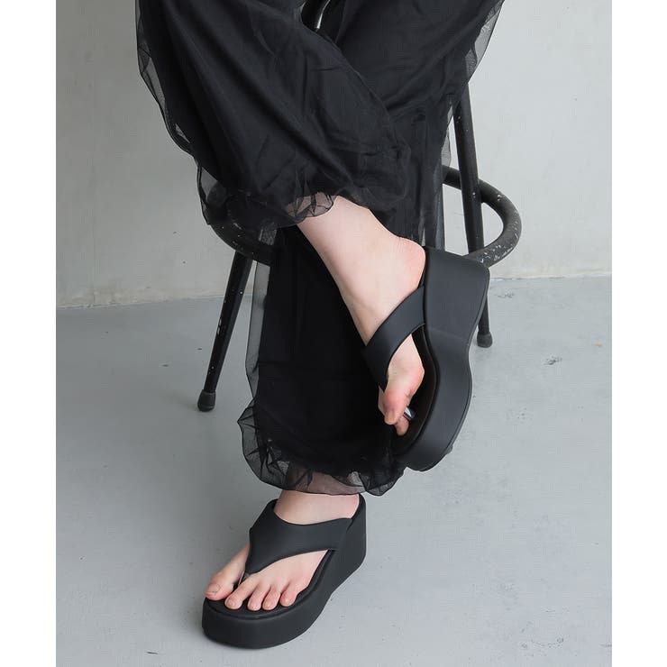 【26年春夏新作】厚底 ウェッジソール トングサンダル | DEMETER | 詳細画像28 