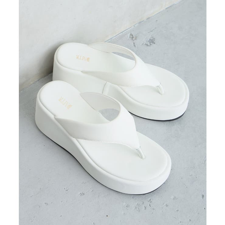 【26年春夏新作】厚底 ウェッジソール トングサンダル | DEMETER | 詳細画像34 