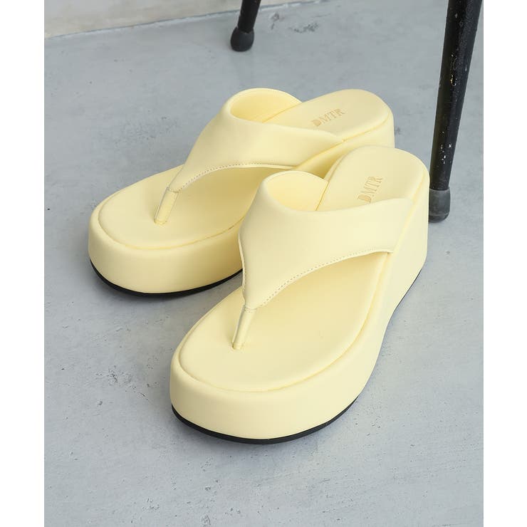 【26年春夏新作】厚底 ウェッジソール トングサンダル | DEMETER | 詳細画像42 