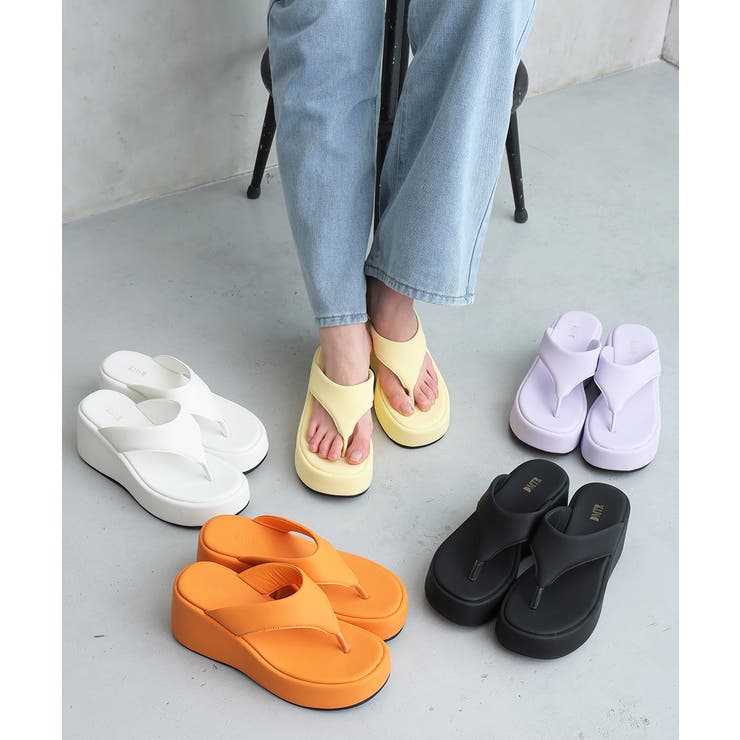 【26年春夏新作】厚底 ウェッジソール トングサンダル | DEMETER | 詳細画像50 