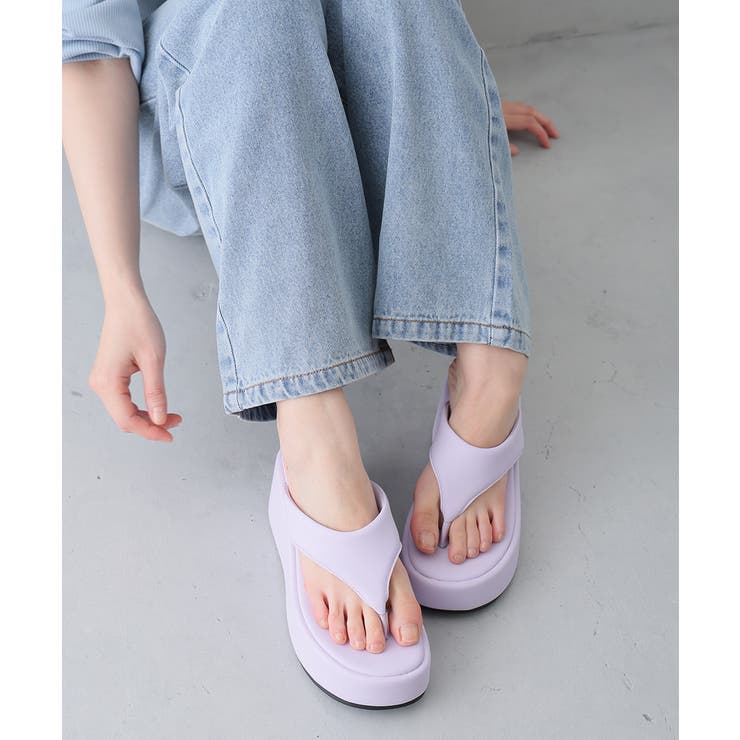 【26年春夏新作】厚底 ウェッジソール トングサンダル | DEMETER | 詳細画像52 