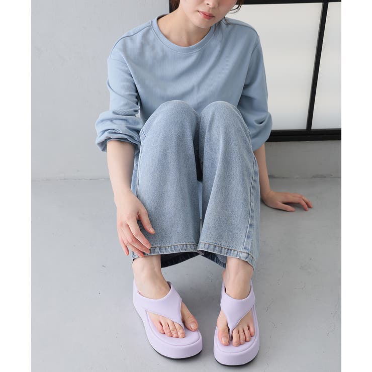 【26年春夏新作】厚底 ウェッジソール トングサンダル | DEMETER | 詳細画像53 