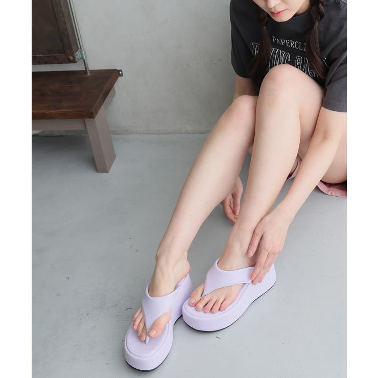 【26年春夏新作】厚底 ウェッジソール トングサンダル | DEMETER | 詳細画像59 