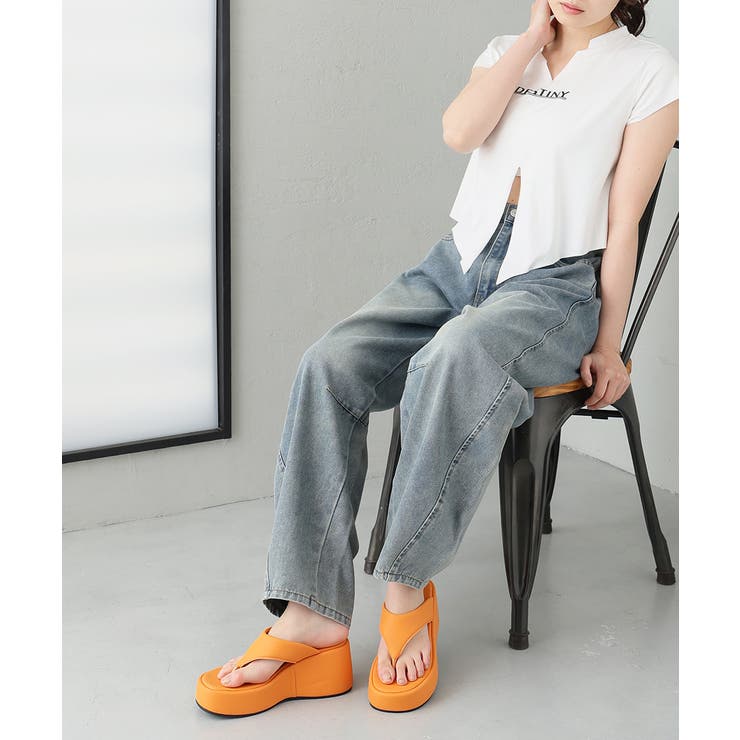 【26年春夏新作】厚底 ウェッジソール トングサンダル | DEMETER | 詳細画像67 