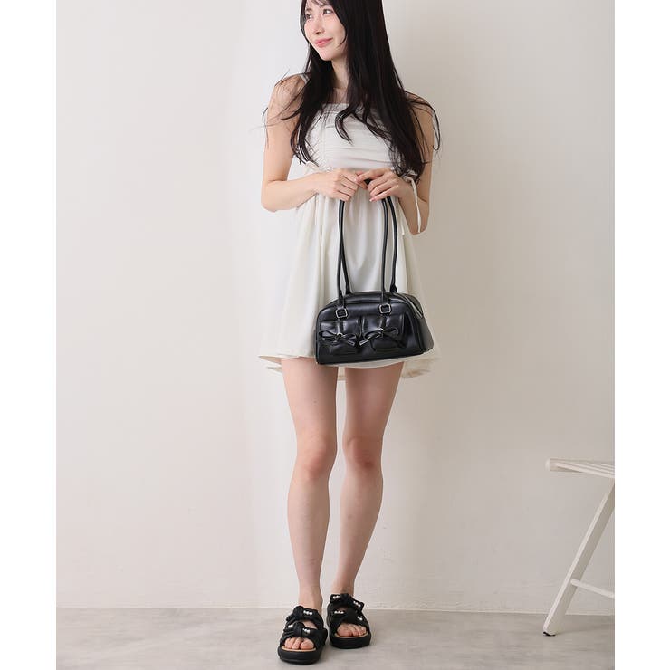 【26年春夏新作】パールリボン ダブルベルト サンダル | DEMETER | 詳細画像10 