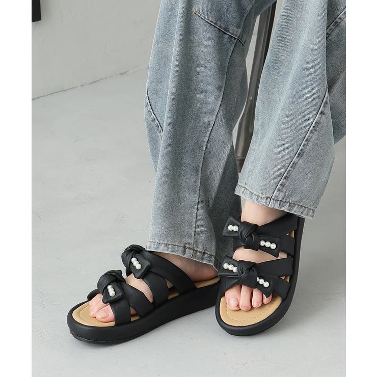 【26年春夏新作】パールリボン ダブルベルト サンダル | DEMETER | 詳細画像20 