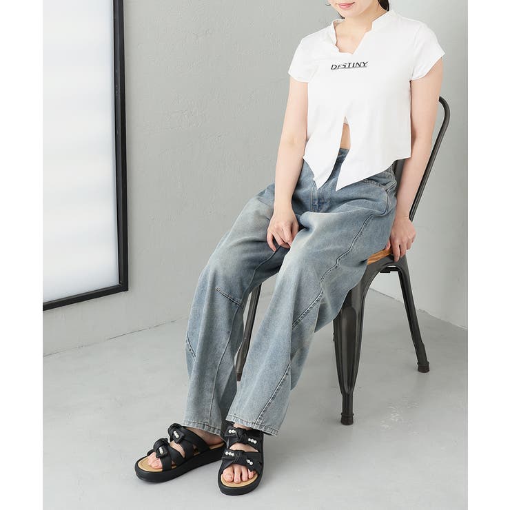 【26年春夏新作】パールリボン ダブルベルト サンダル | DEMETER | 詳細画像21 