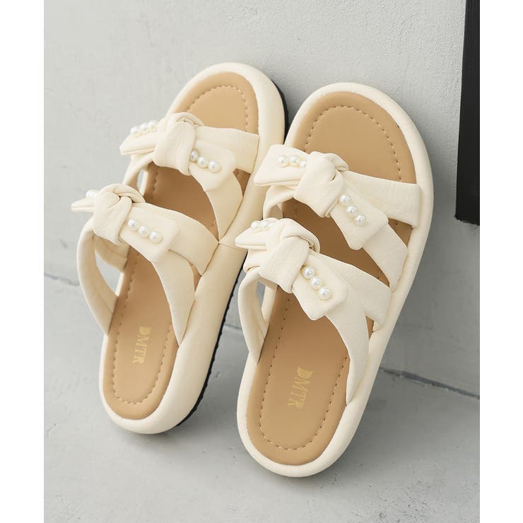 【26年春夏新作】パールリボン ダブルベルト サンダル | DEMETER | 詳細画像26 