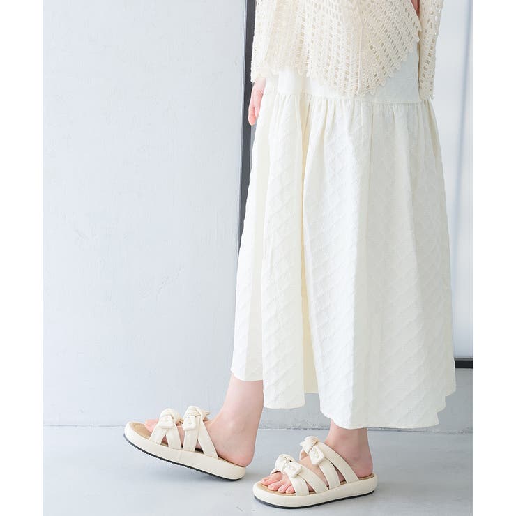 【26年春夏新作】パールリボン ダブルベルト サンダル | DEMETER | 詳細画像31 