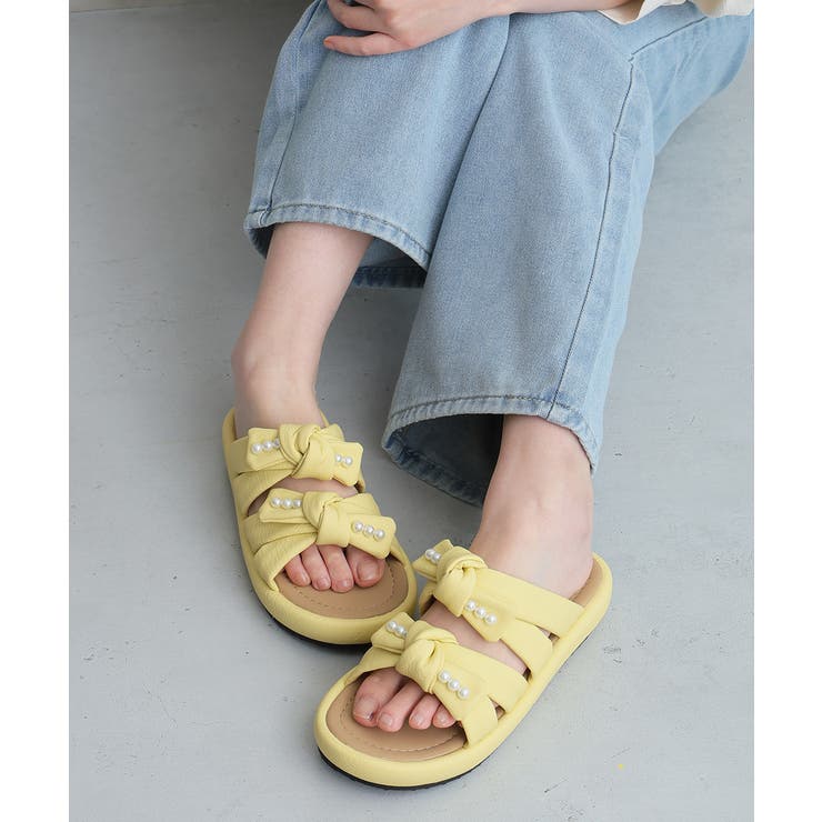 【26年春夏新作】パールリボン ダブルベルト サンダル | DEMETER | 詳細画像36 