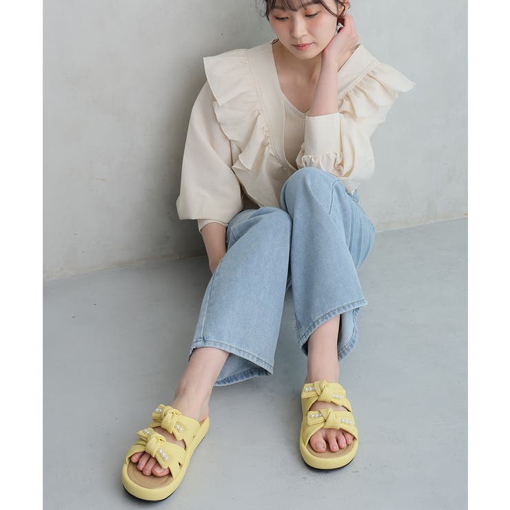 【26年春夏新作】パールリボン ダブルベルト サンダル | DEMETER | 詳細画像37 