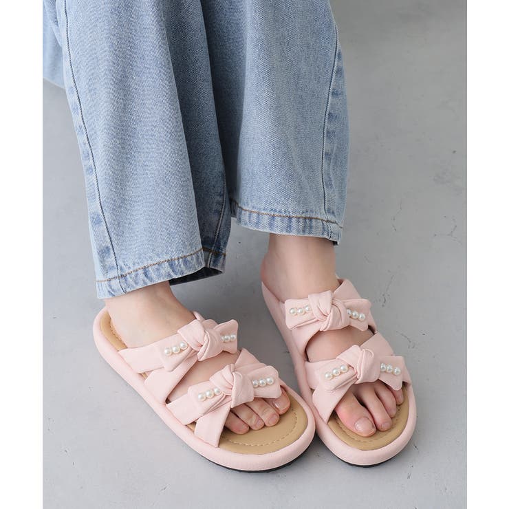 【26年春夏新作】パールリボン ダブルベルト サンダル | DEMETER | 詳細画像44 