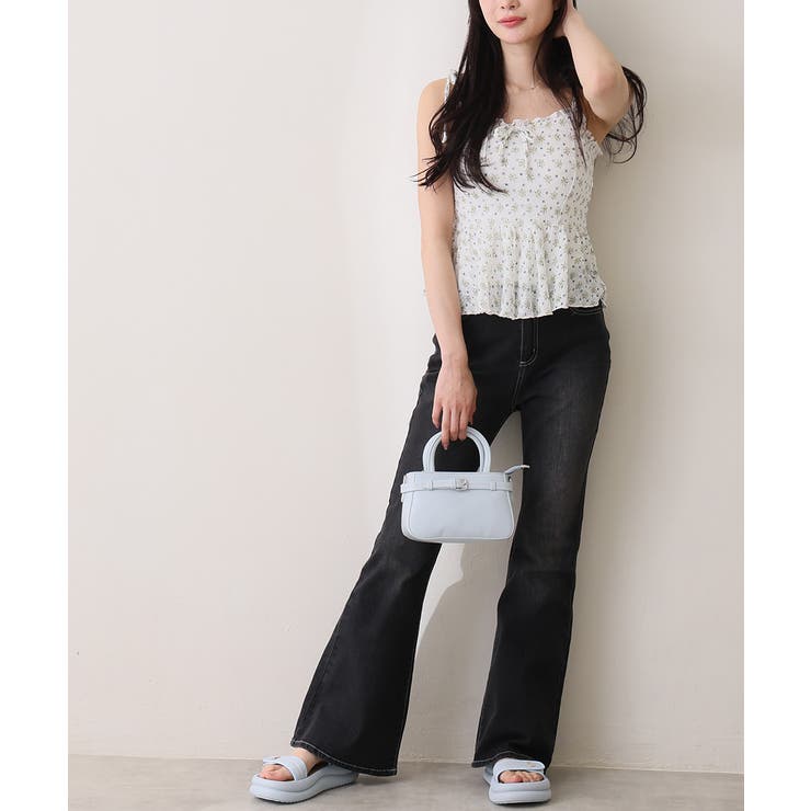 【26年春夏新作】厚底 ダブルソール ビジュー ベルクロ スポーツサンダル | DEMETER | 詳細画像24 