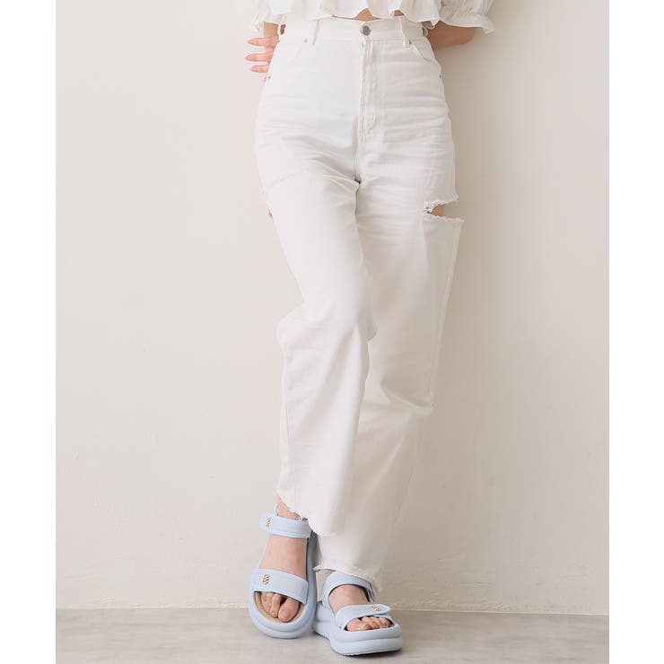 【26年春夏新作】厚底 ダブルソール ビジュー ベルクロ スポーツサンダル | DEMETER | 詳細画像27 