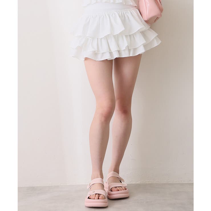 【26年春夏新作】厚底 ダブルソール ビジュー ベルクロ スポーツサンダル | DEMETER | 詳細画像33 