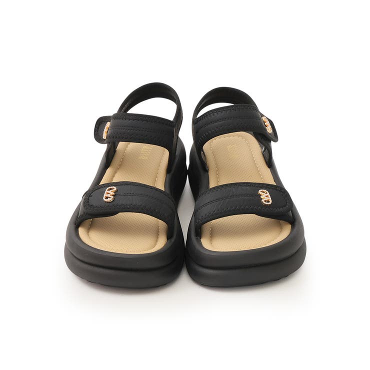 【26年春夏新作】厚底 ダブルソール ビジュー ベルクロ スポーツサンダル | DEMETER | 詳細画像42 