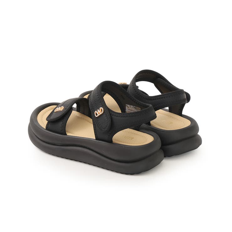 【26年春夏新作】厚底 ダブルソール ビジュー ベルクロ スポーツサンダル | DEMETER | 詳細画像44 