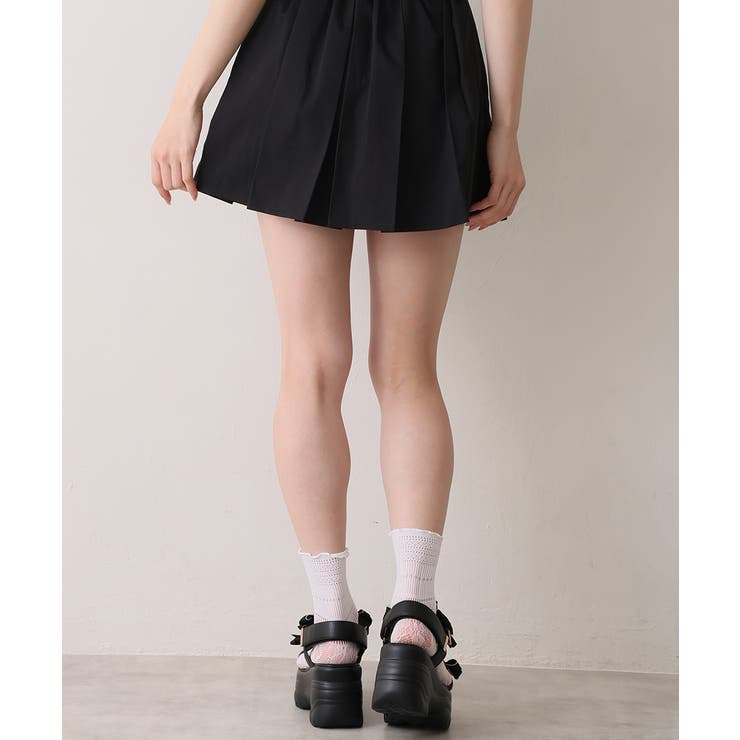 【26年春夏新作】厚底 リボンデザイン ベルクロ スポーツサンダル | DEMETER | 詳細画像16 