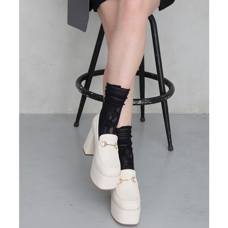 【26年春夏新作】厚底 プラットフォーム ビット付き ローファーパンプス | DEMETER | 詳細画像12 