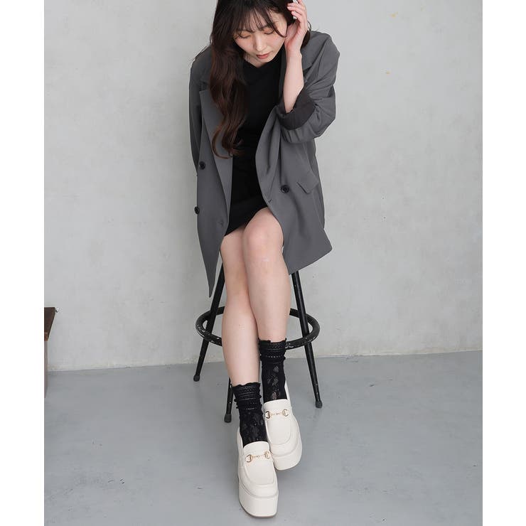 【26年春夏新作】厚底 プラットフォーム ビット付き ローファーパンプス | DEMETER | 詳細画像13 