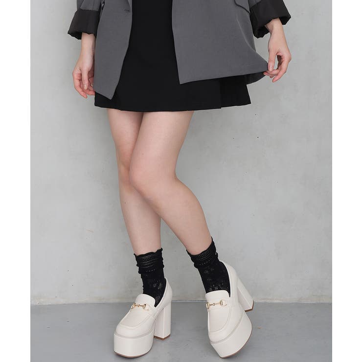 【26年春夏新作】厚底 プラットフォーム ビット付き ローファーパンプス | DEMETER | 詳細画像14 