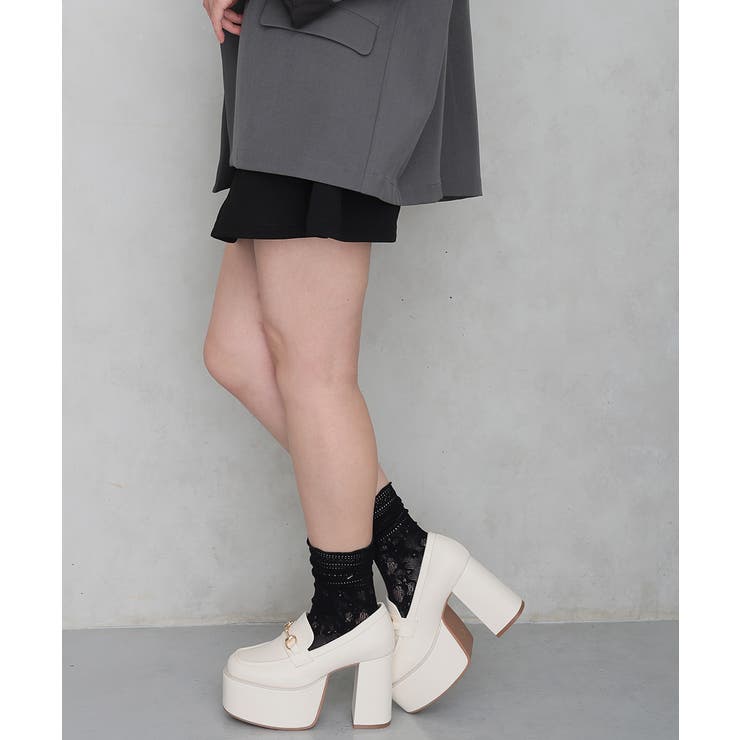 【26年春夏新作】厚底 プラットフォーム ビット付き ローファーパンプス | DEMETER | 詳細画像15 