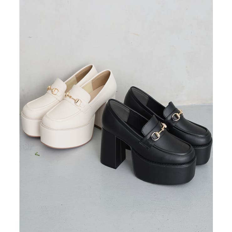 【26年春夏新作】厚底 プラットフォーム ビット付き ローファーパンプス | DEMETER | 詳細画像2 