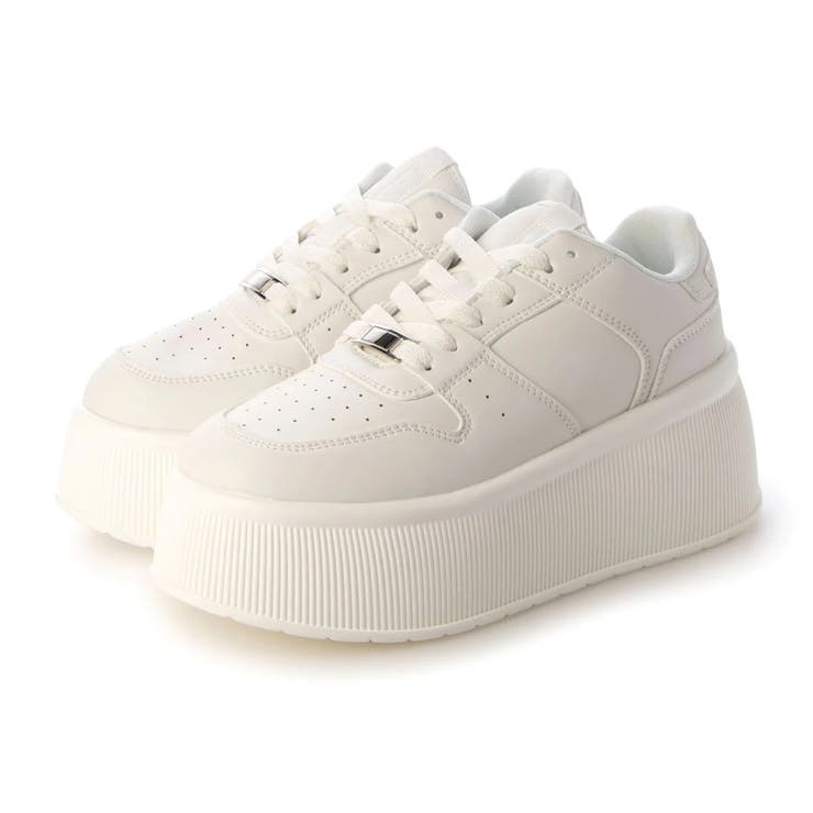 【24年春夏新作】厚底 プラットフォーム レースアップ コートスニーカー | DEMETER | 詳細画像40 