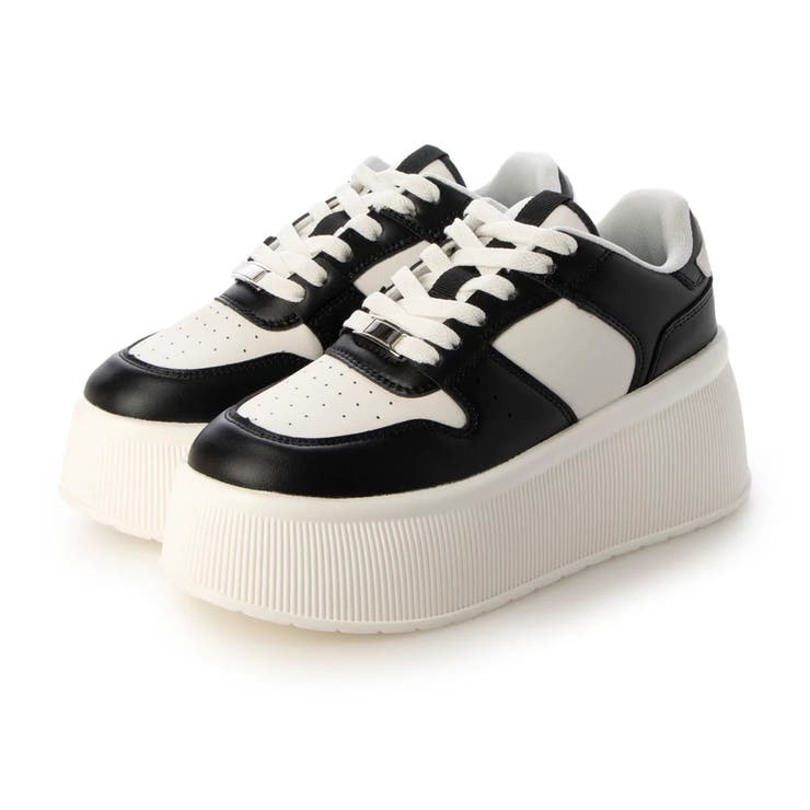 【24年春夏新作】厚底 プラットフォーム レースアップ コートスニーカー | DEMETER | 詳細画像41 