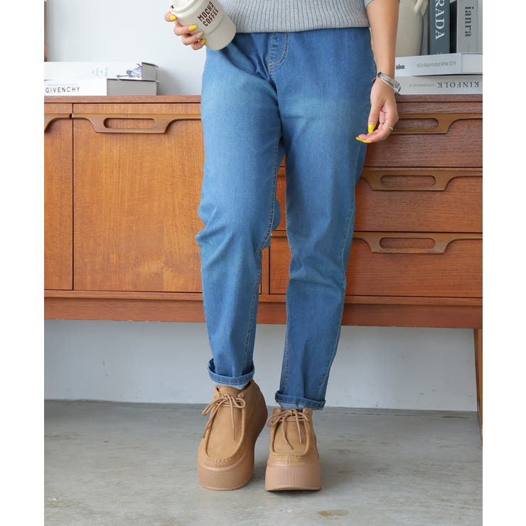 【24年秋冬新作】厚底 プラットフォーム スニーカーライク モカシンシューズ | DEMETER | 詳細画像13 