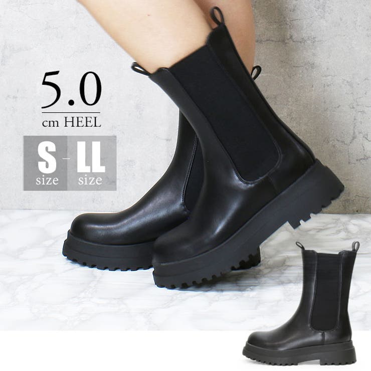 厚底ソール ミドル丈 サイドゴアブーツ 品番 Dems Demeter デメテル のレディースファッション通販 Shoplist ショップリスト